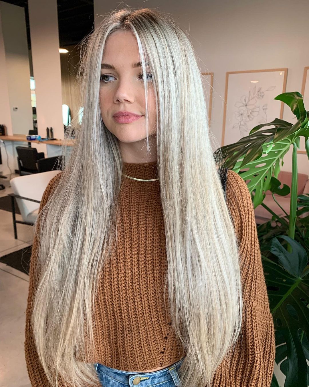 Extra-Long Hairstyle for Fine Straight Hair